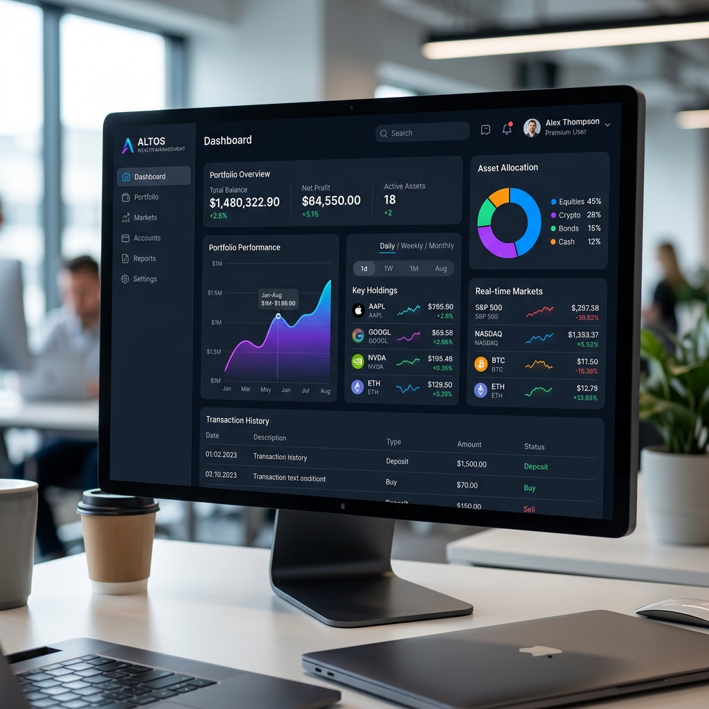 Horizon Fintech Dashboard Mockup
